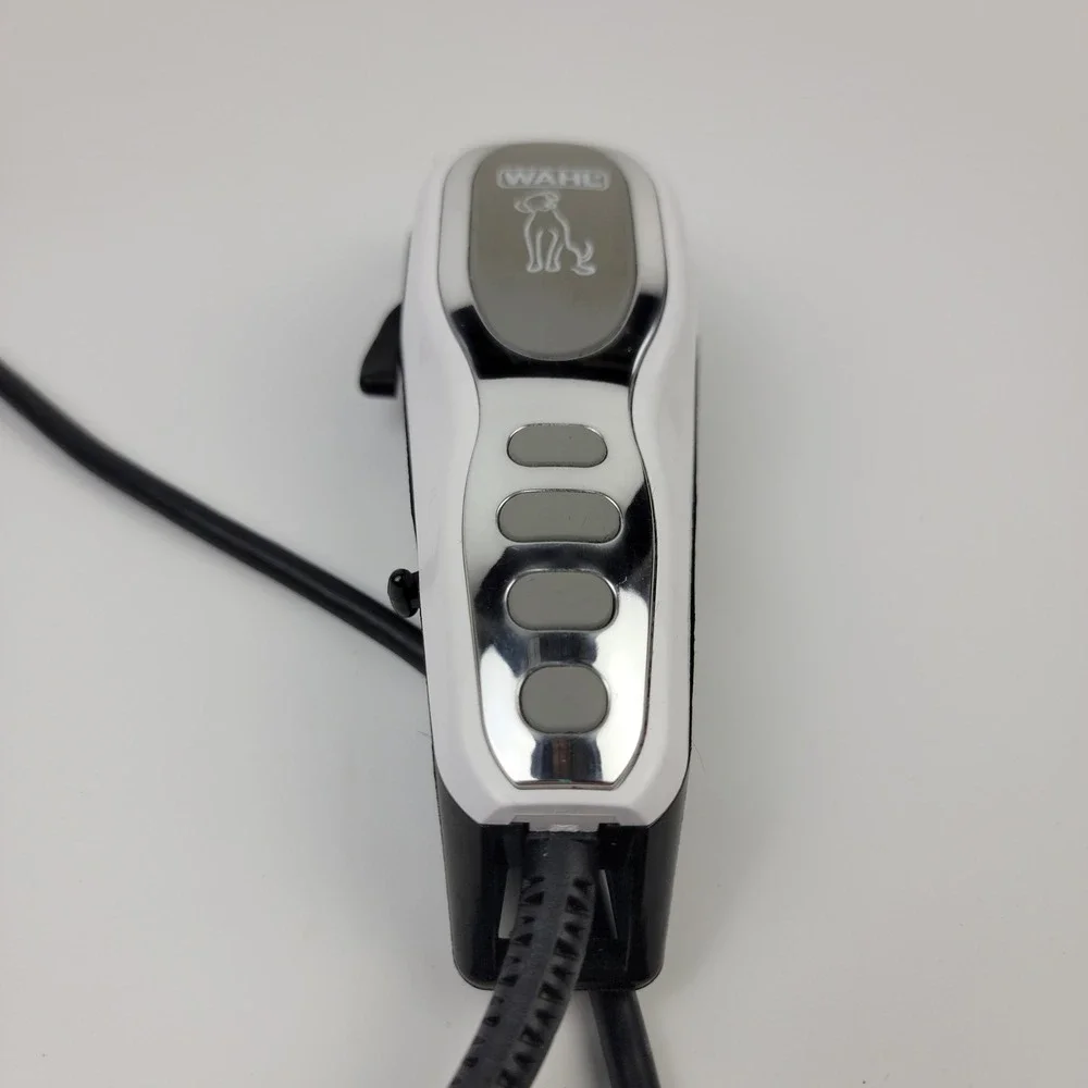 Wahl PCMC-2 Pet Clipper Corded Animal Grooming Kit White Black Silver USA Made